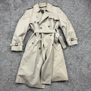 Vintage Christian Dior MONSIEUR Rochambeau Mens Trench Coat Wool Lining Size 44r